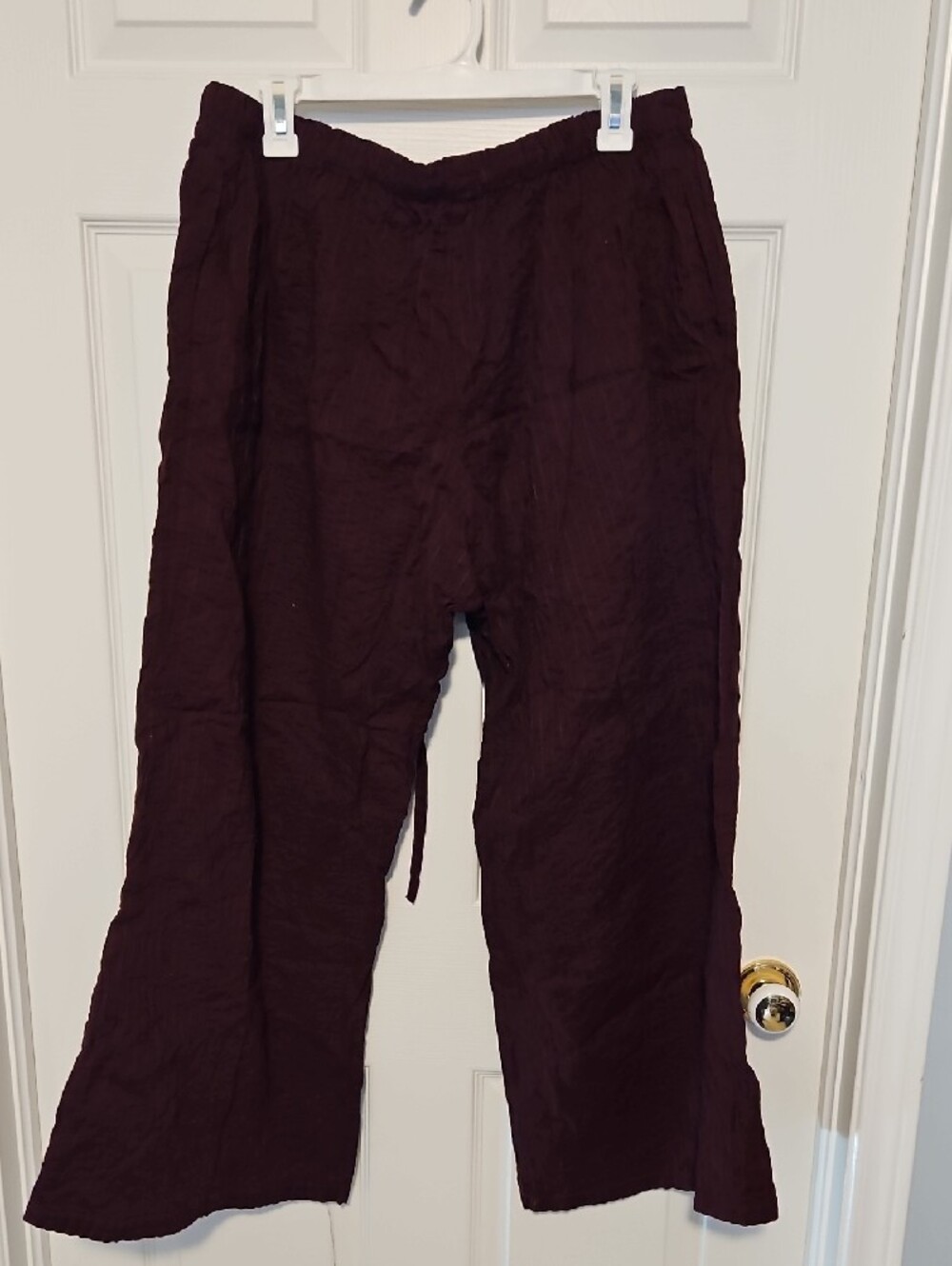 Wide-Leg Drawstring Pants - Picture 3 of 5